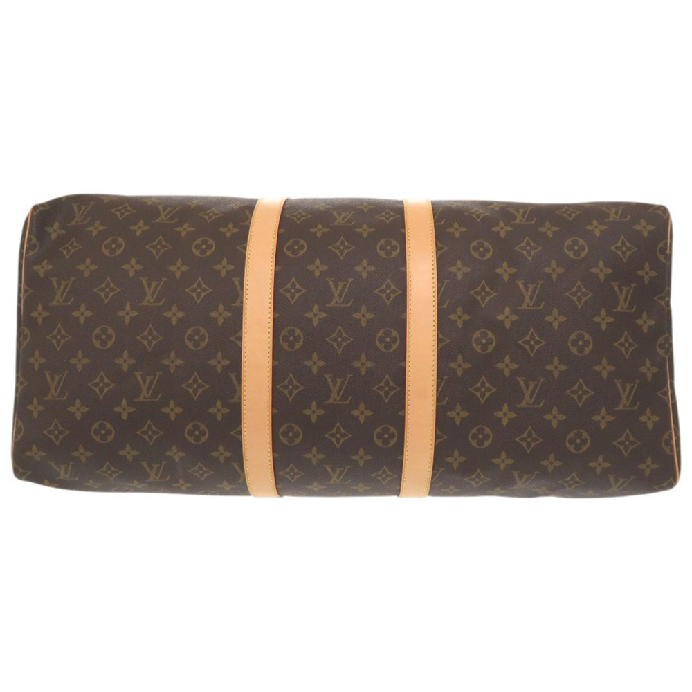 LOUIS VUITTON Brown Monogram Keepall 55 Boston Bag - Picture 3 of 10